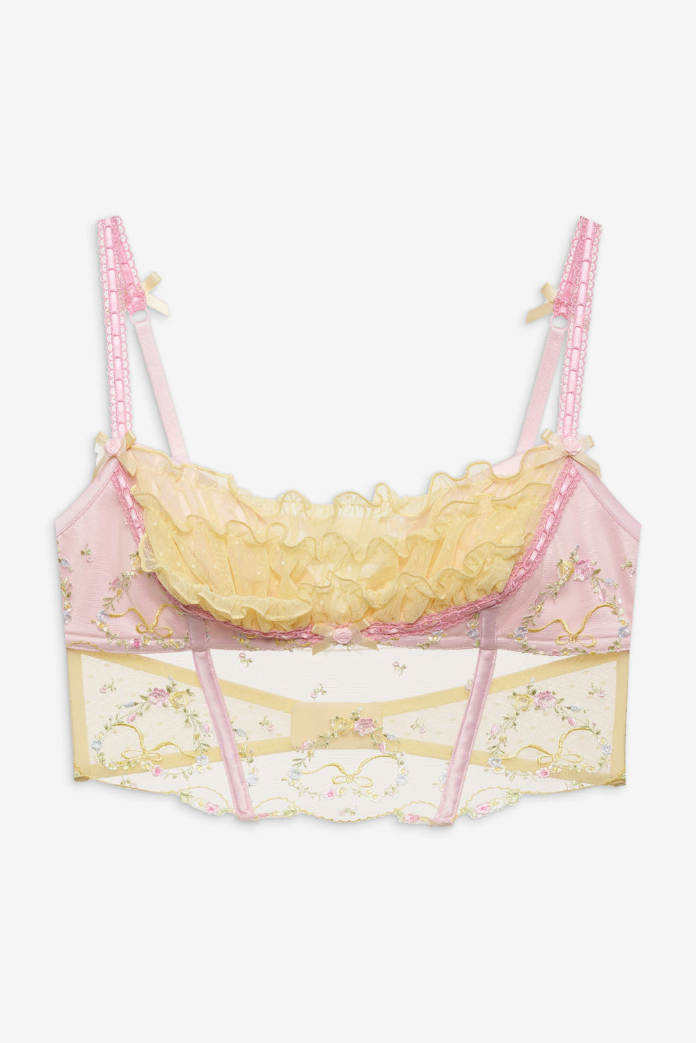 Sunny Bouquet Bustier Multi Yellow