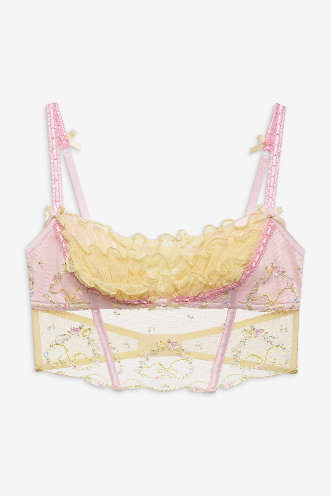 Sunny Bouquet Bustier Multi Yellow