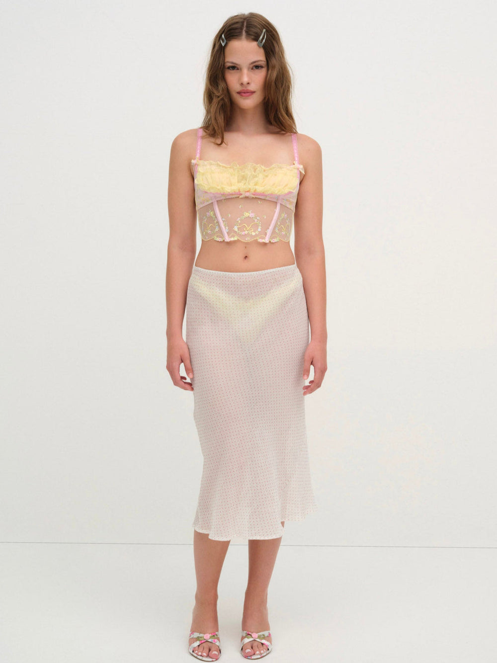 Sunny Bouquet Bustier Multi Yellow