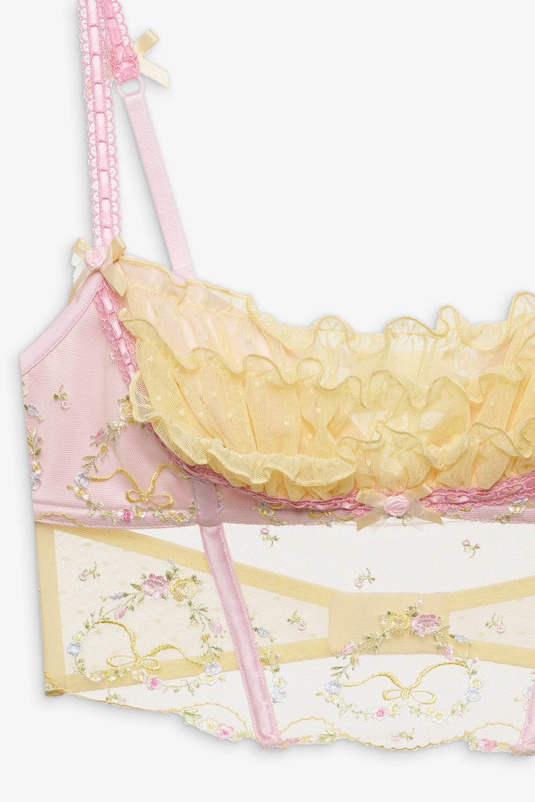 Sunny Bouquet Bustier Multi Yellow