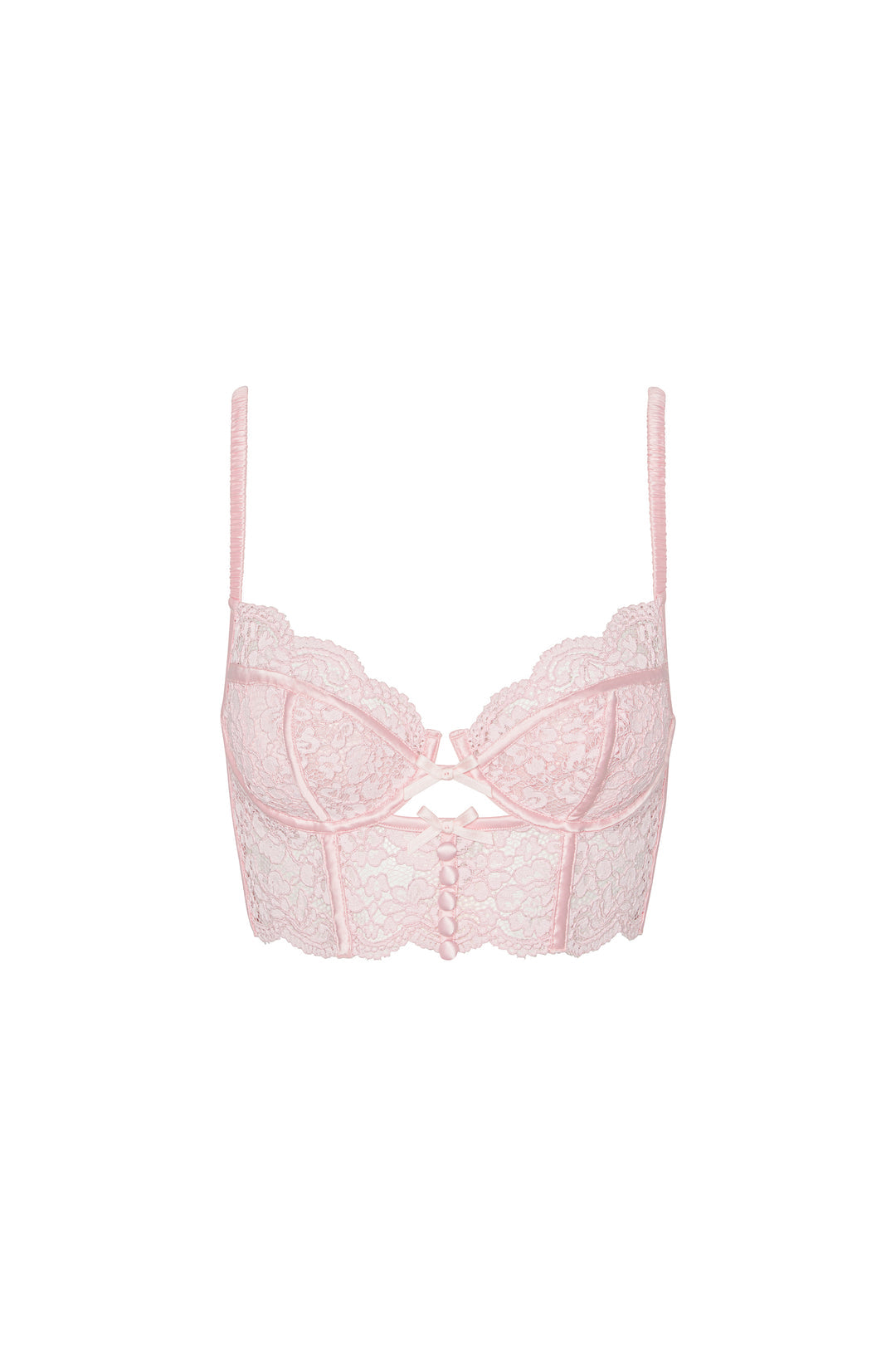 Creamsicle Lace Underwire Bra Pink