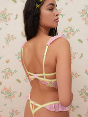 Sunset Butterfly Underwire Bra Pink