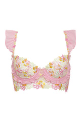 Sunset Butterfly Underwire Bra Pink