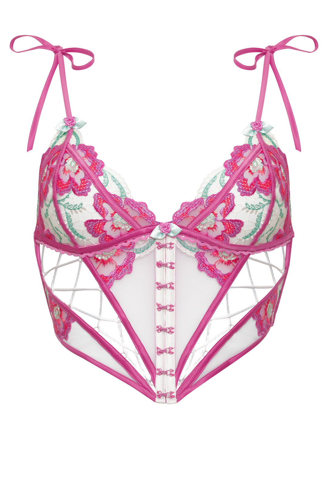 Festival Floral Bustier Pink