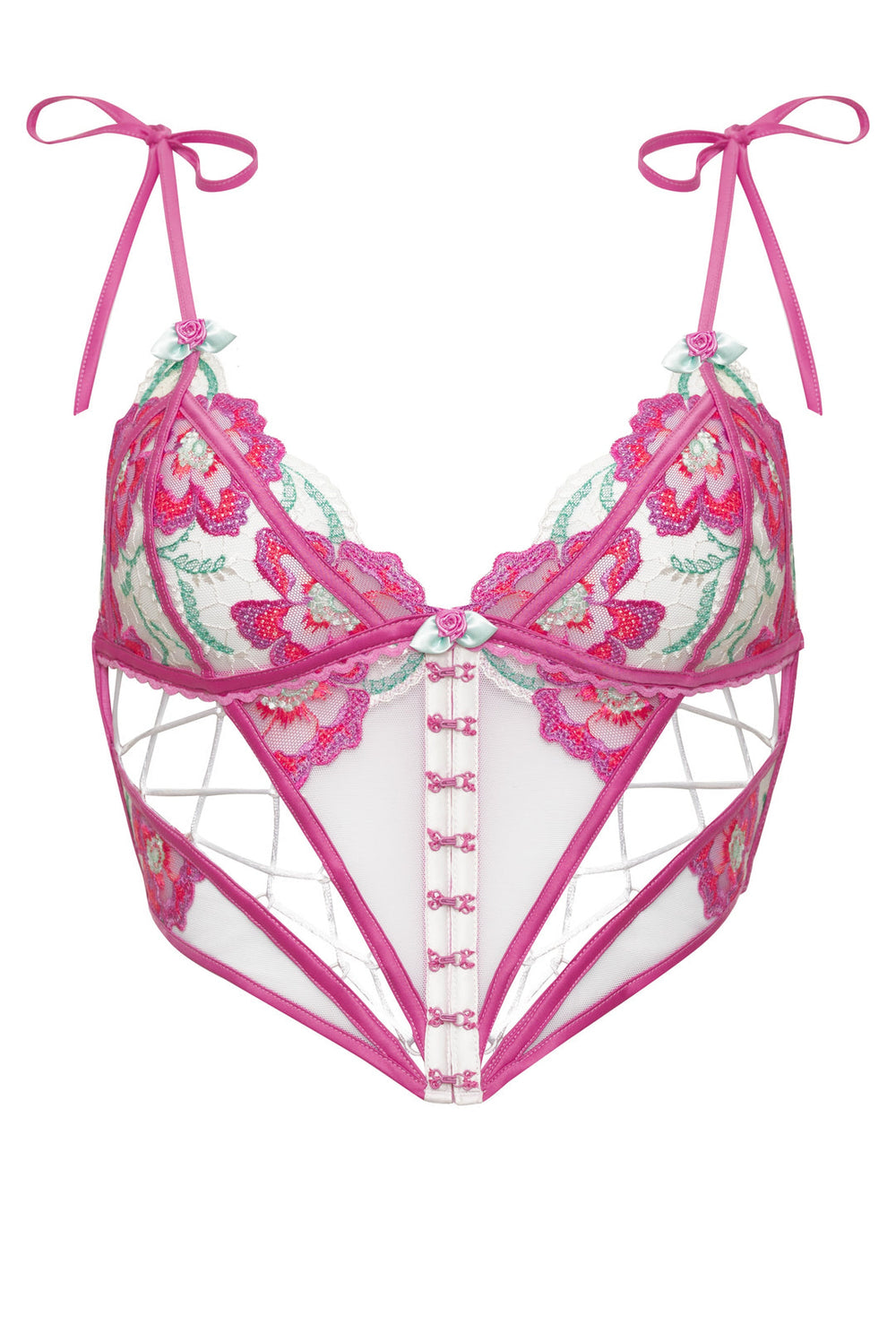 Festival Floral Bustier Pink