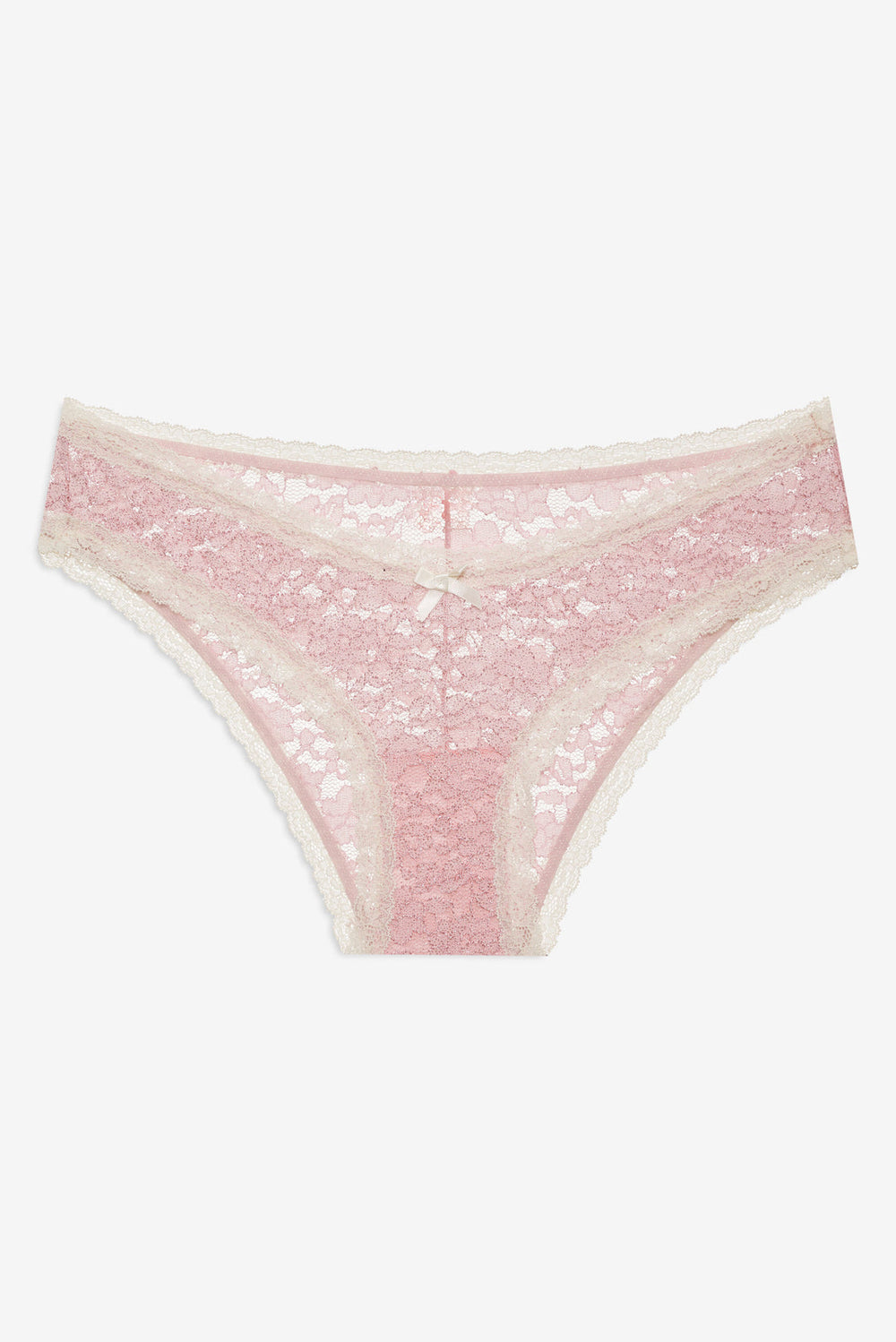 Pamela Stretch Lace Cheeky Panty Pink