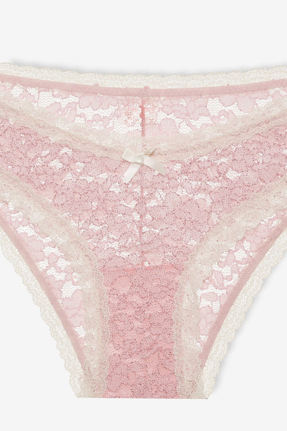 Pamela Stretch Lace Cheeky Panty Pink
