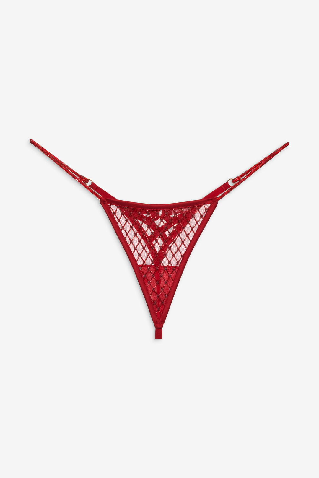 Glitter Thong Panty Red