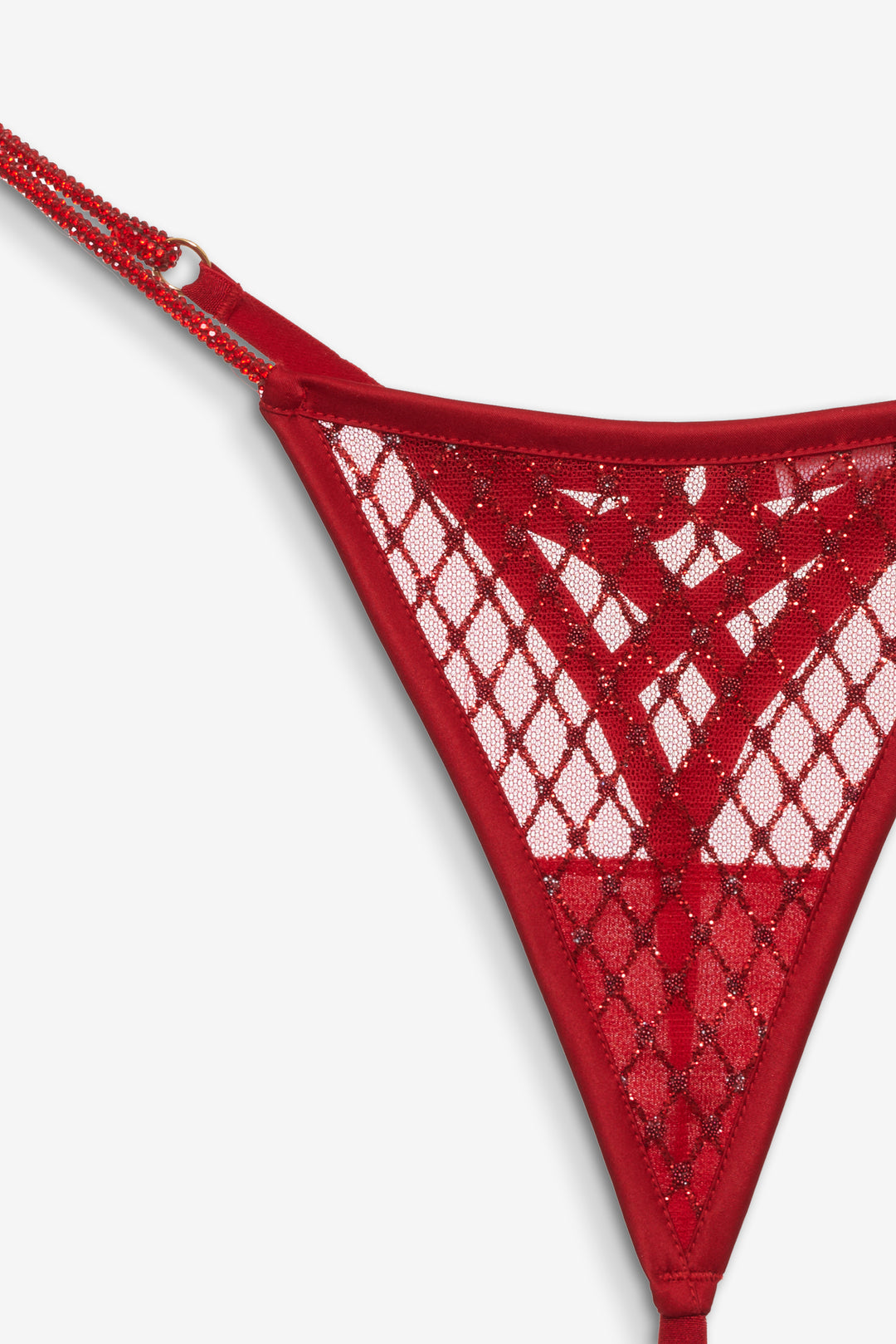 Glitter Thong Panty Red