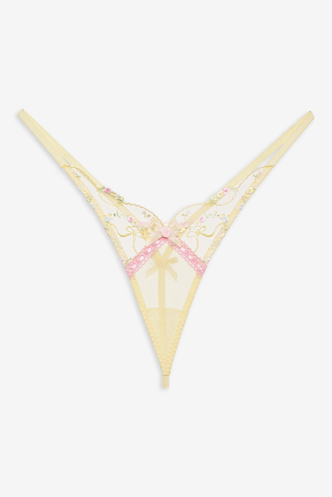 Sunny Bouquet Thong Panty Multi Yellow