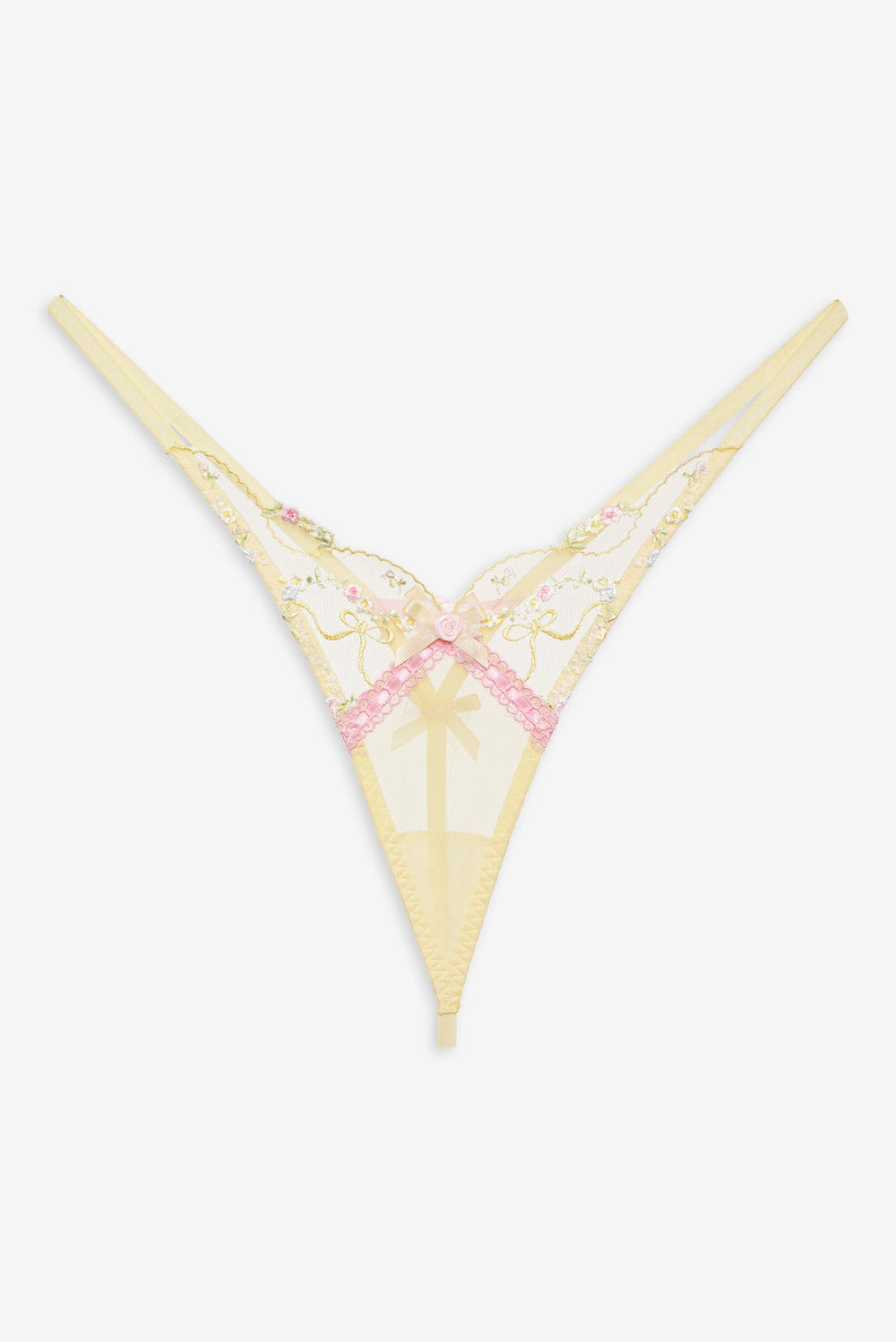 Sunny Bouquet Thong Panty Multi Yellow