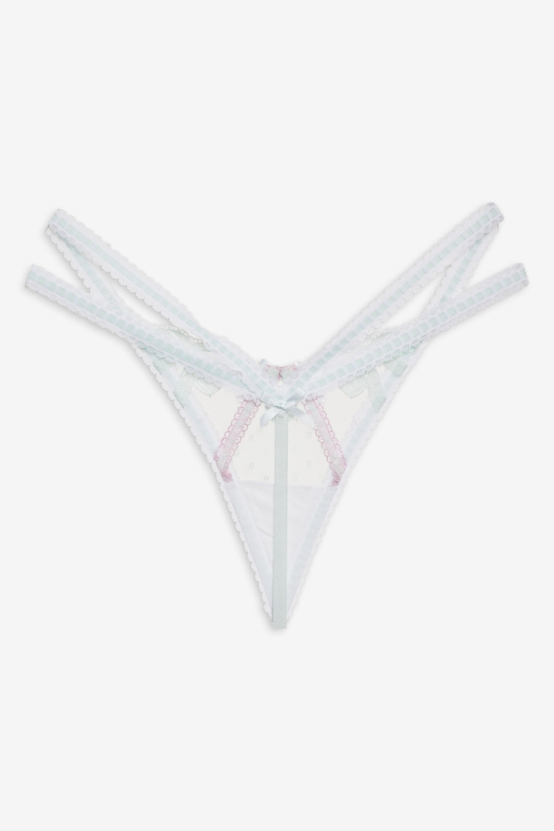 Billie Bow Thong Panty Mint