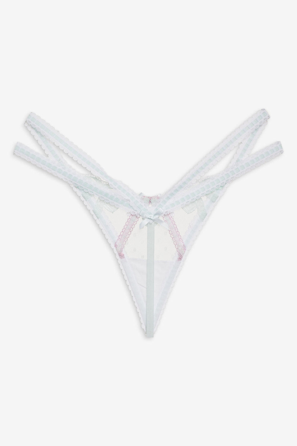 Billie Bow Thong Panty Mint