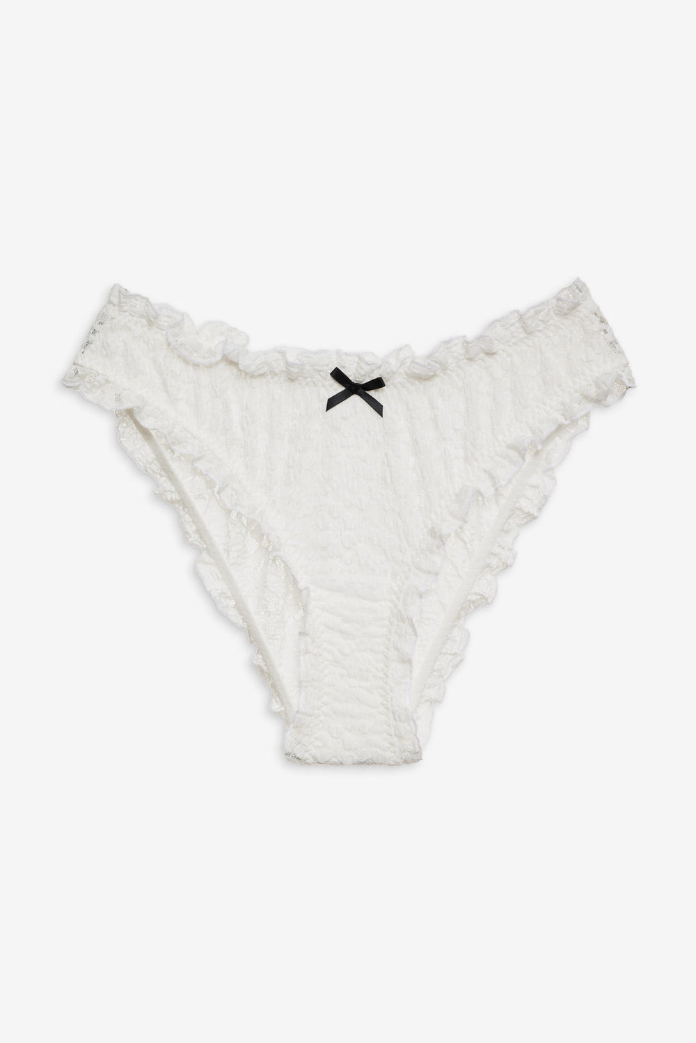 Sally Stretch Lace Cheeky Panty White