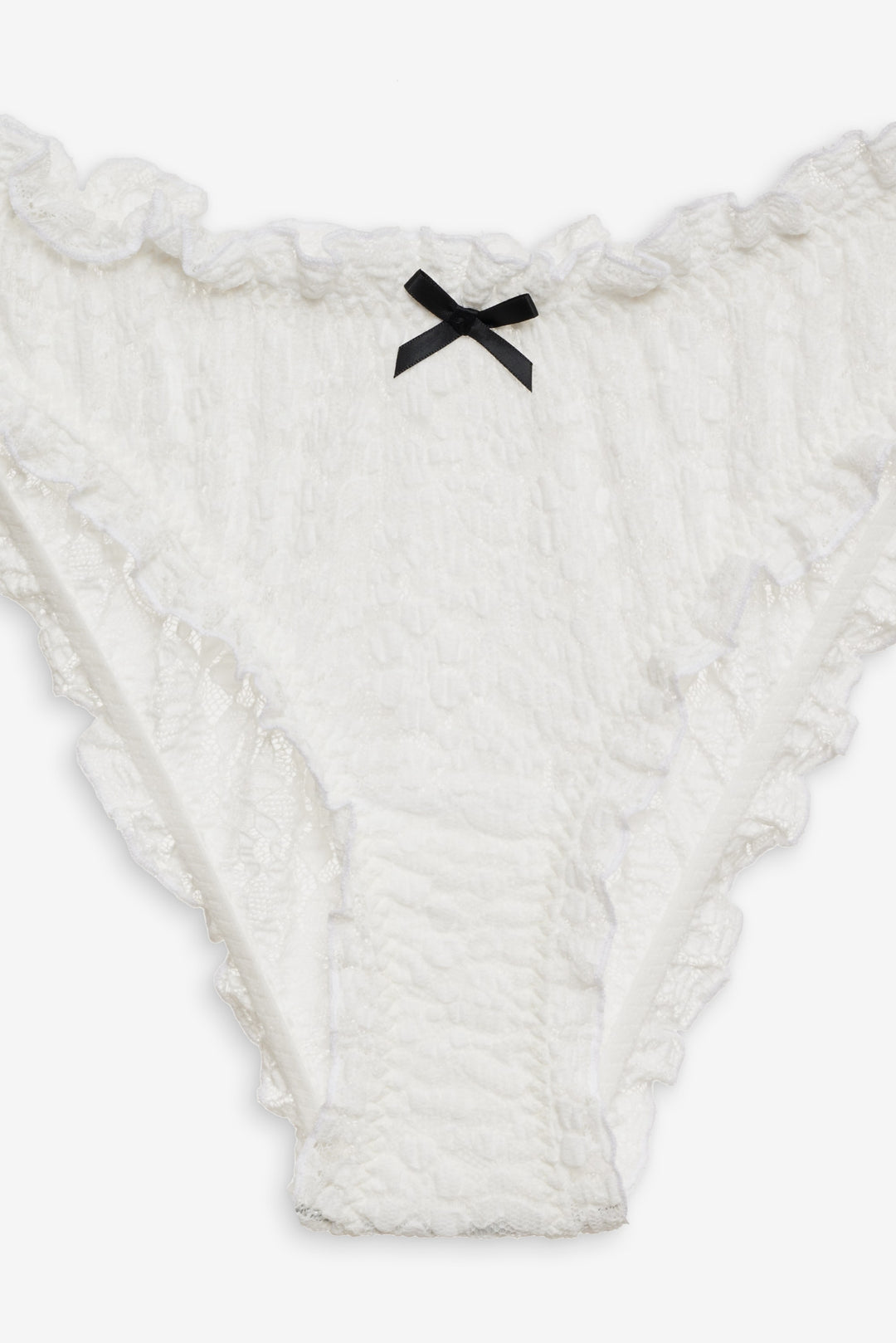 Sally Stretch Lace Cheeky Panty White
