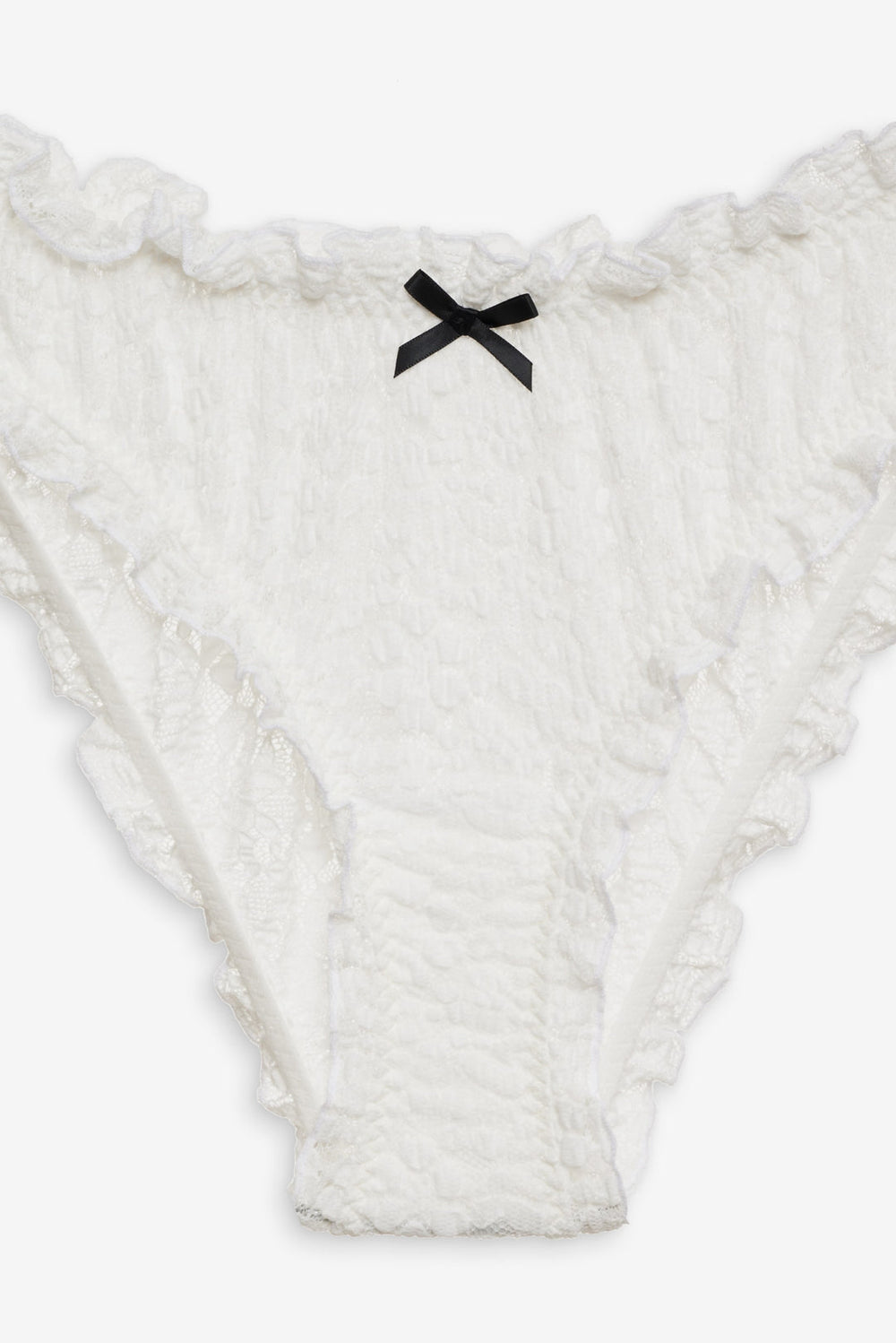 Sally Stretch Lace Cheeky Panty White
