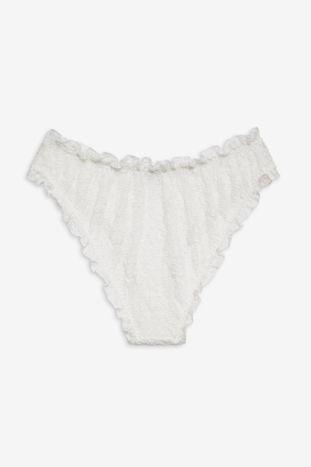 Sally Stretch Lace Cheeky Panty White
