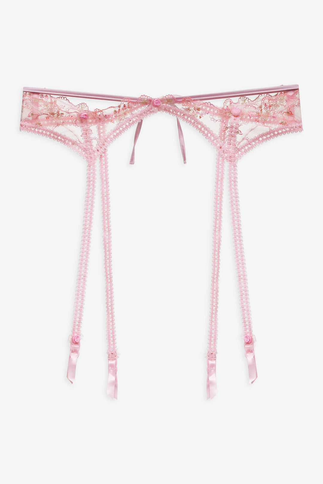 Dainty Daphne Garter Belt Pink