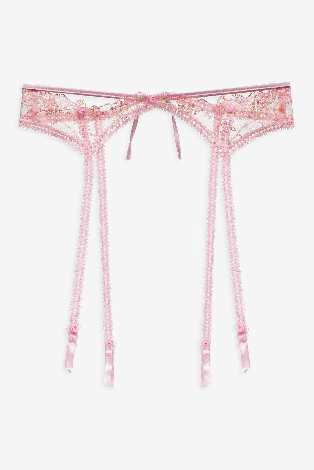 Dainty Daphne Garter Belt Pink
