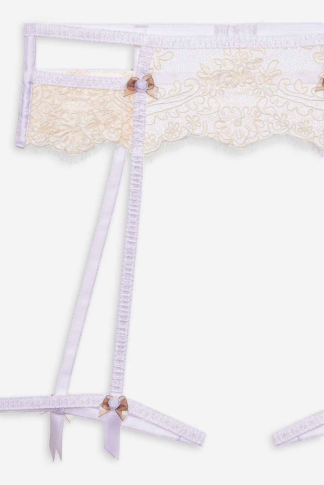 Victoria Lace Garter Belt Cream