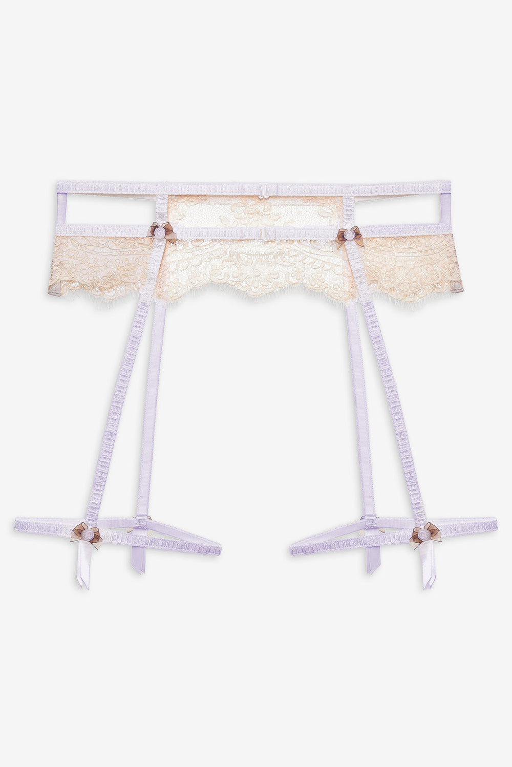 Victoria Lace Garter Belt Cream