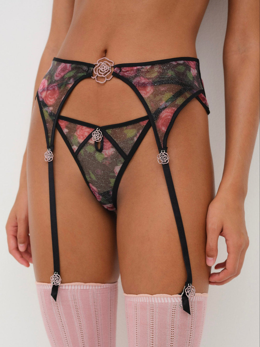 Ciara Garter Belt Black