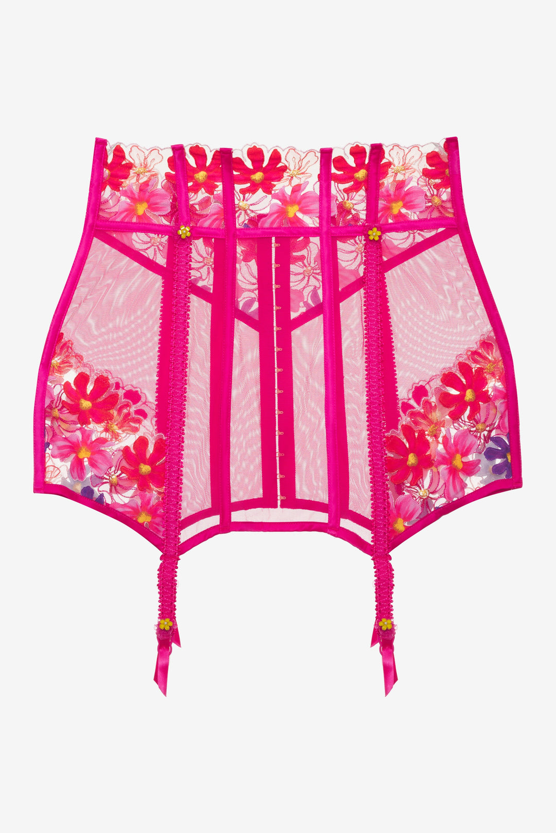 Anemone Floral Garter Skirt Pink