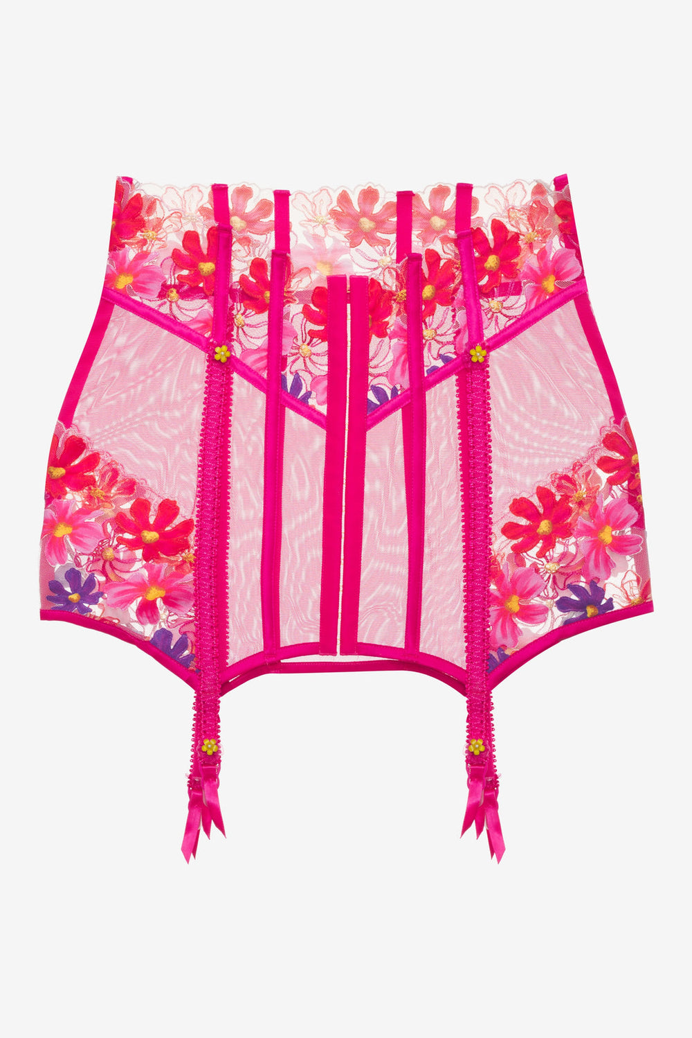 Anemone Floral Garter Skirt Pink