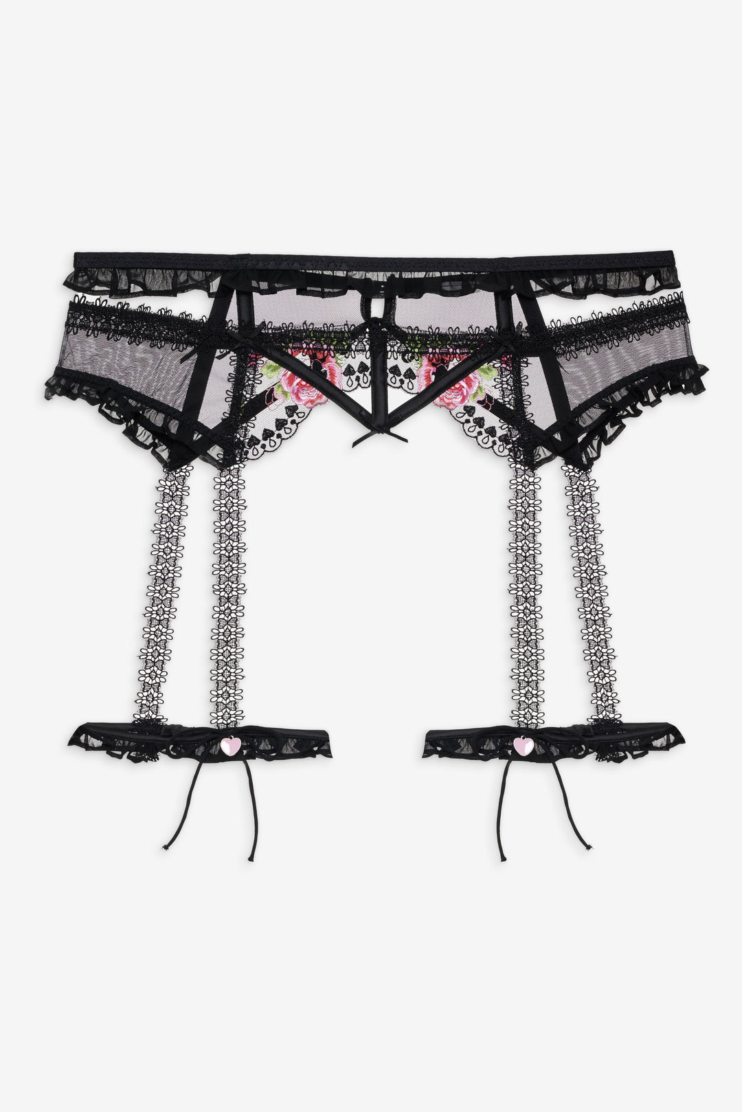 Love Garden Garter Belt Black