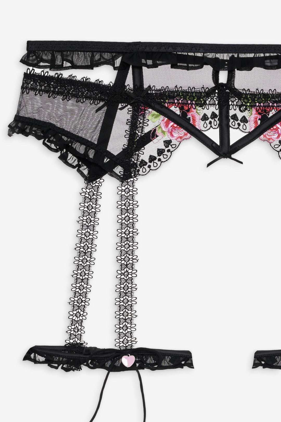 Love Garden Garter Belt Black