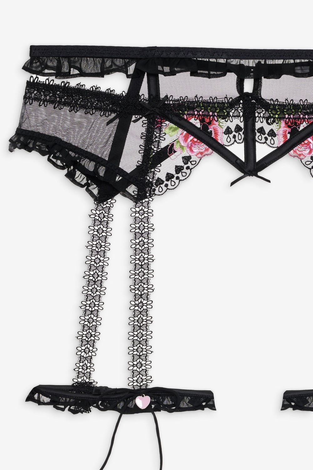 Love Garden Garter Belt Black