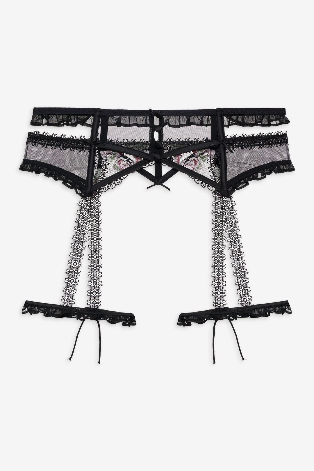 Love Garden Garter Belt Black