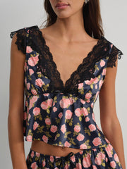 Kayla Sleep Top Navy