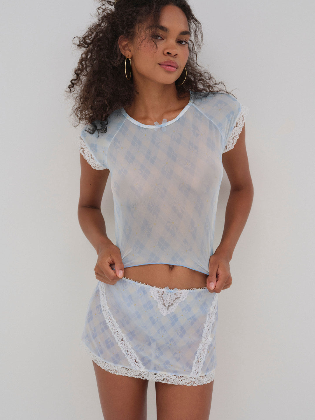Dee Dee Daisy Tee Blue