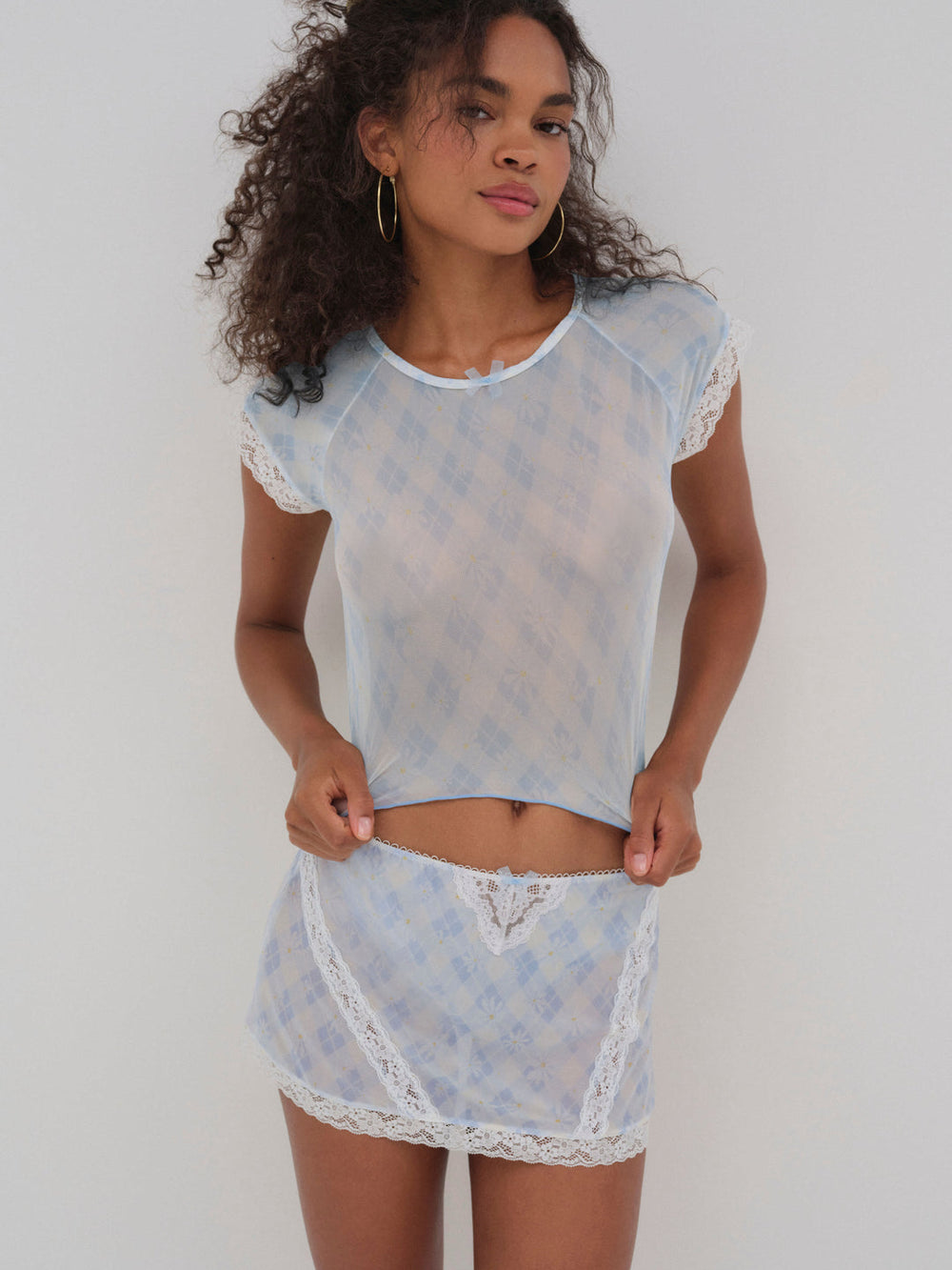 Dee Dee Daisy Tee Blue