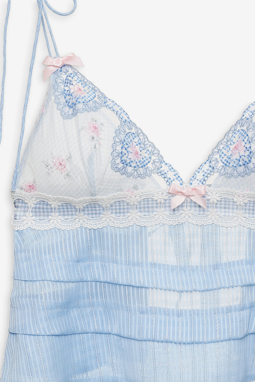 Dainty Doily Sleep Top Blue