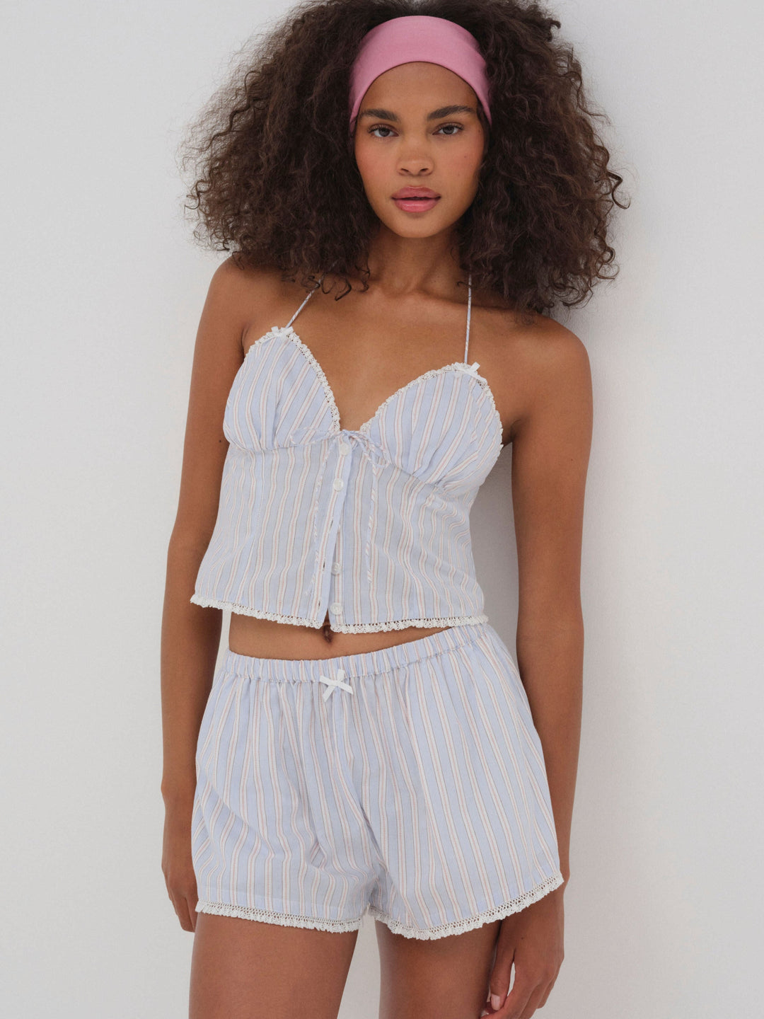 Lakeside Stripe Top Blue