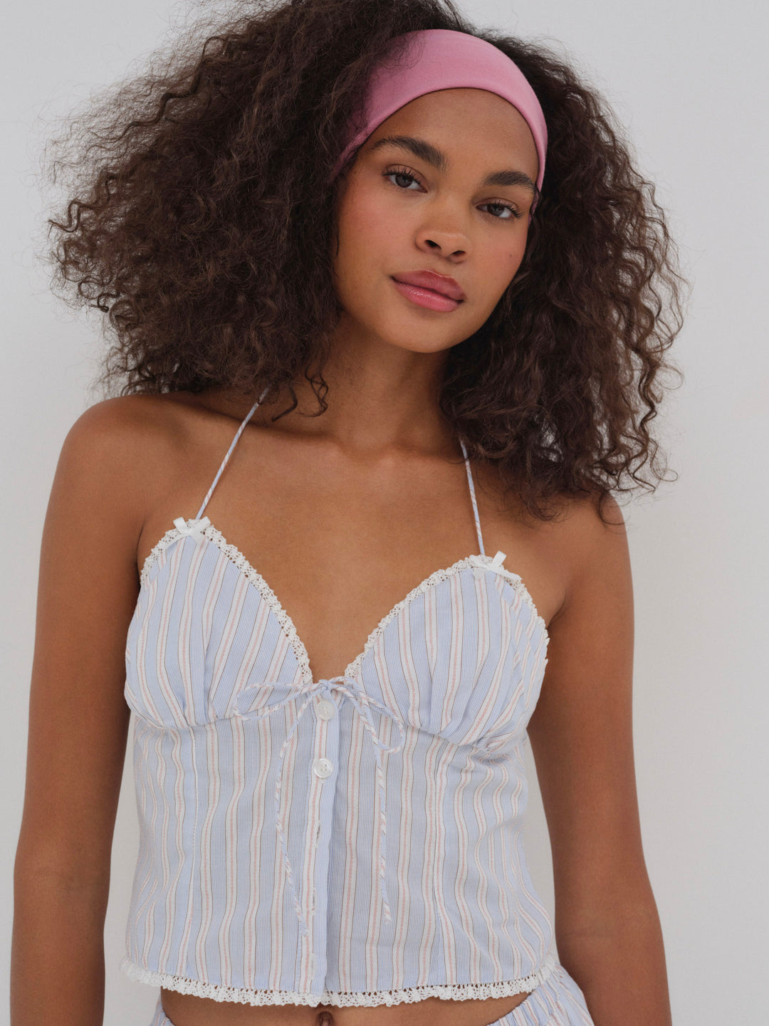 Lakeside Stripe Top Blue