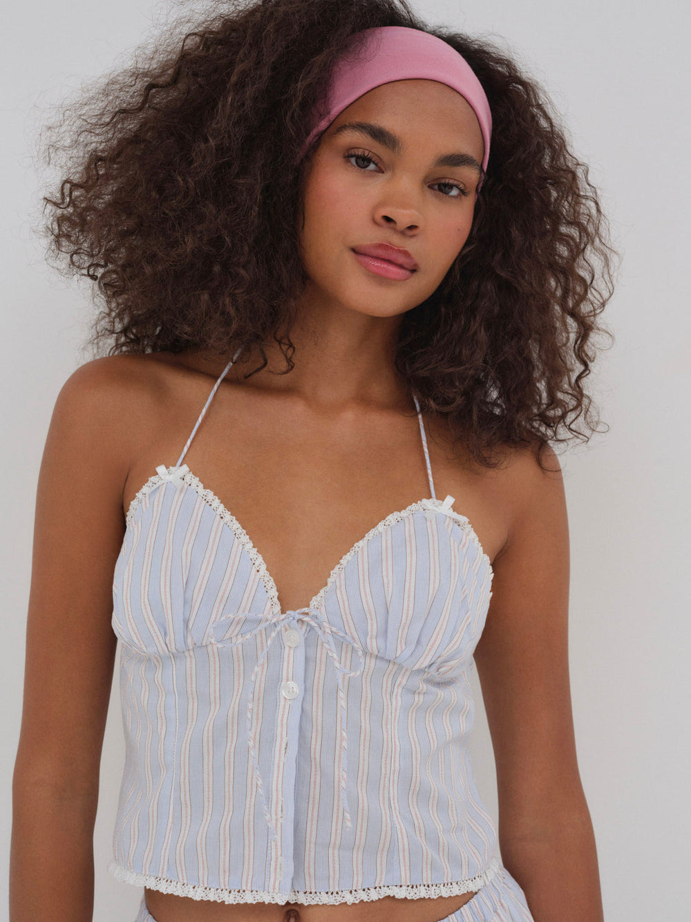 Lakeside Stripe Top Blue