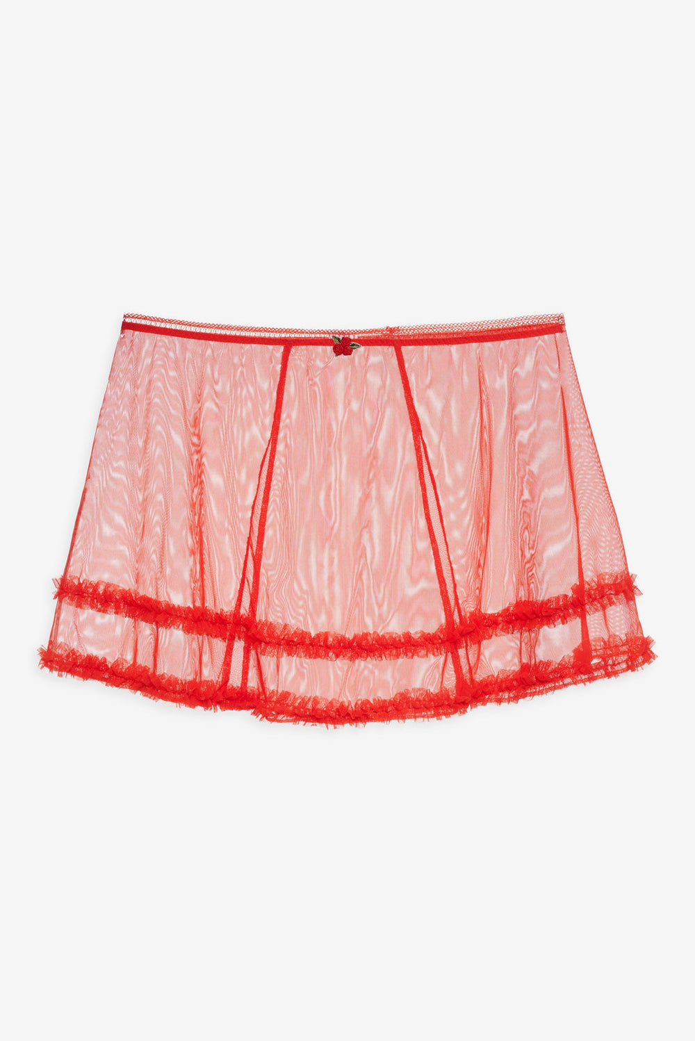 Gene Slip Skirt Red