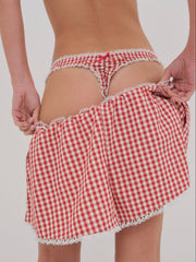 Scotch Bonnet Gingham Short Red