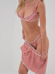 Scotch Bonnet Gingham Short Red