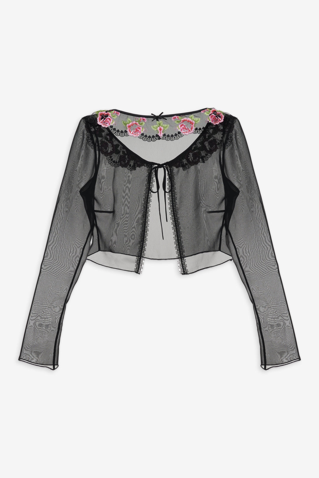 Love Garden Sheer Shrug Black