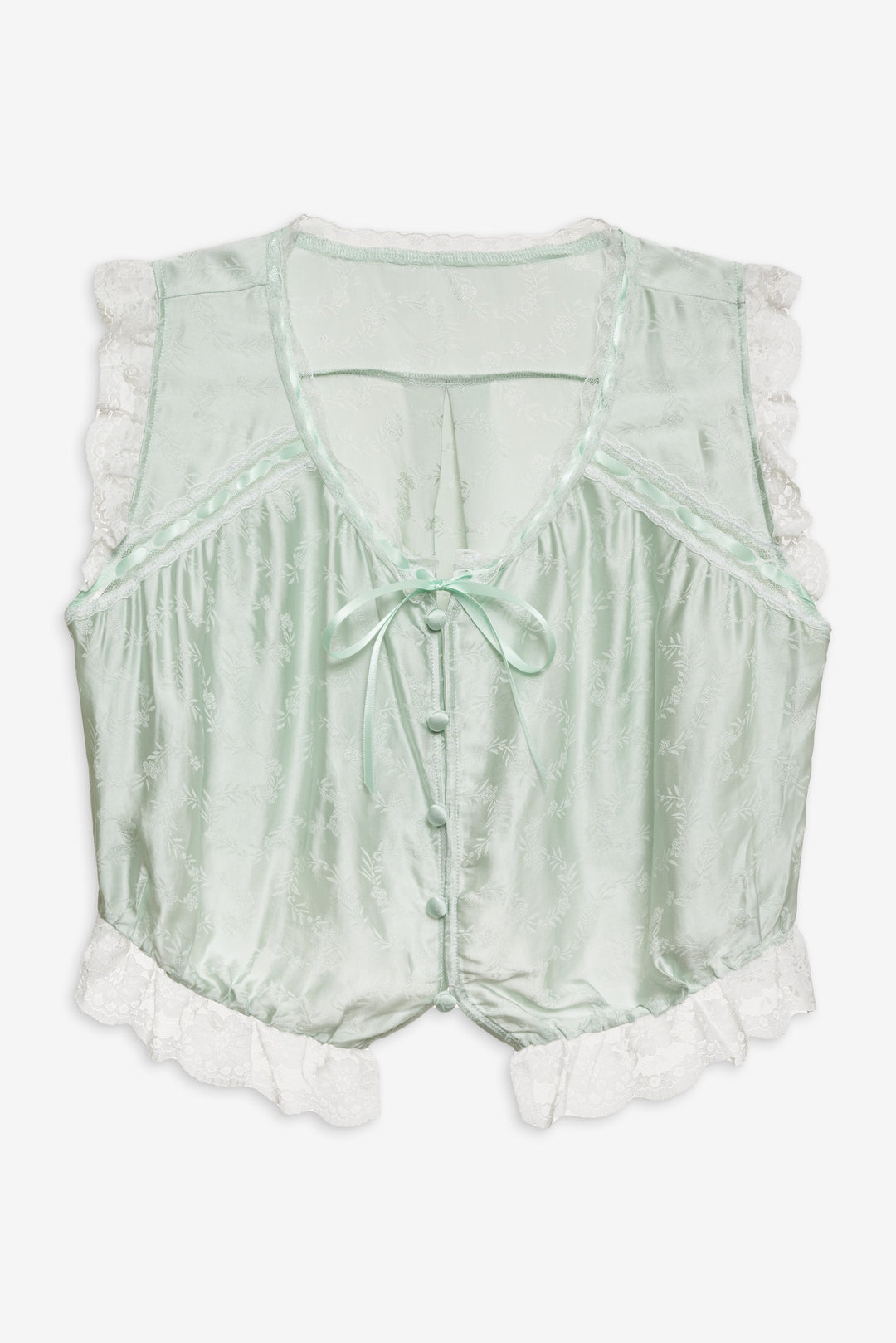 Mint Twist Jacquard Top Mint