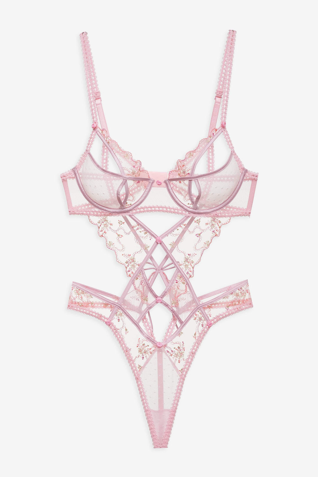 Dainty Daphne Teddy Pink
