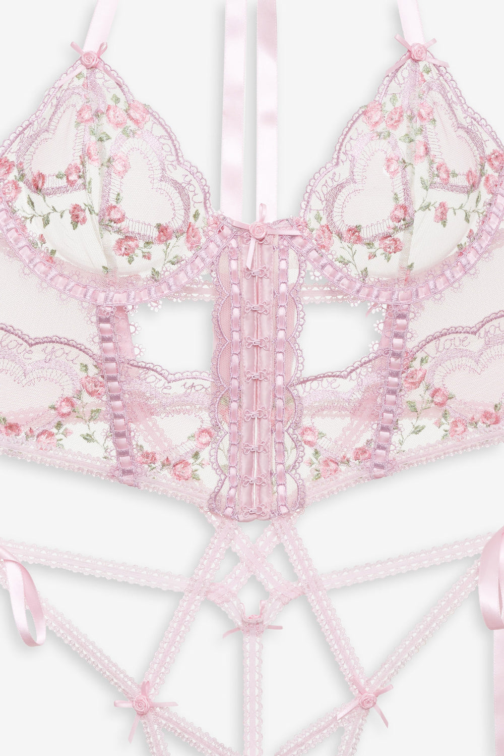 Ily Embroidered Teddy Pink