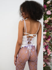 Daisy Eyelet Bodysuit Lavender