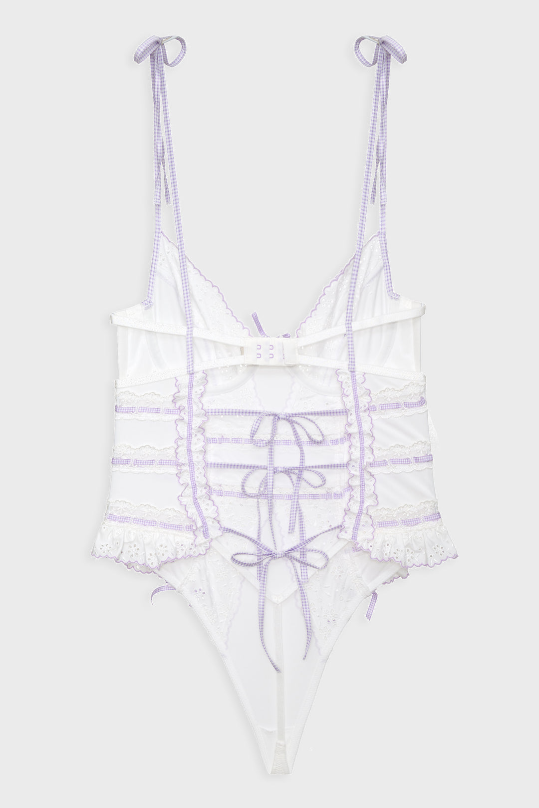 Daisy Eyelet Bodysuit Lavender