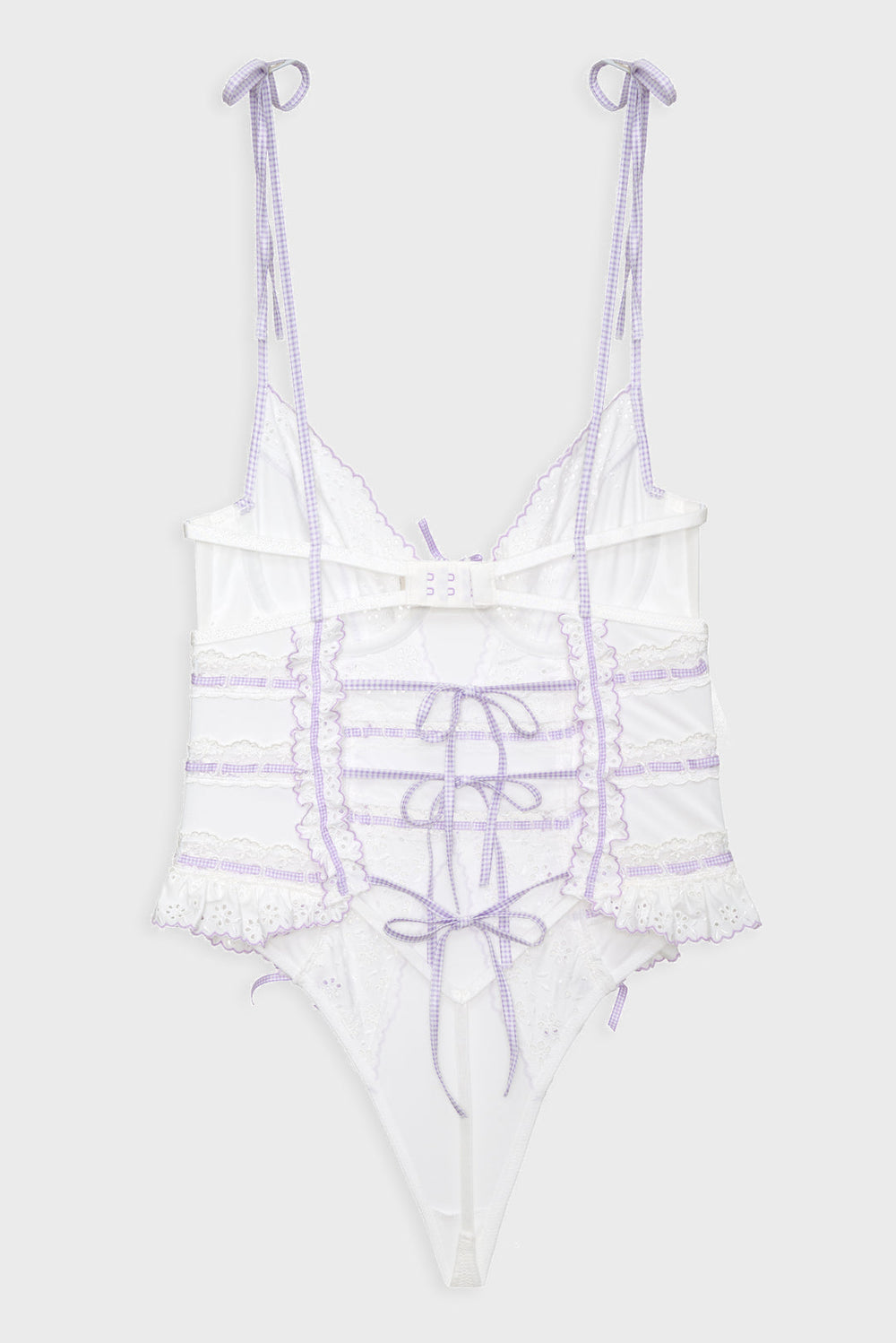 Daisy Eyelet Bodysuit Lavender
