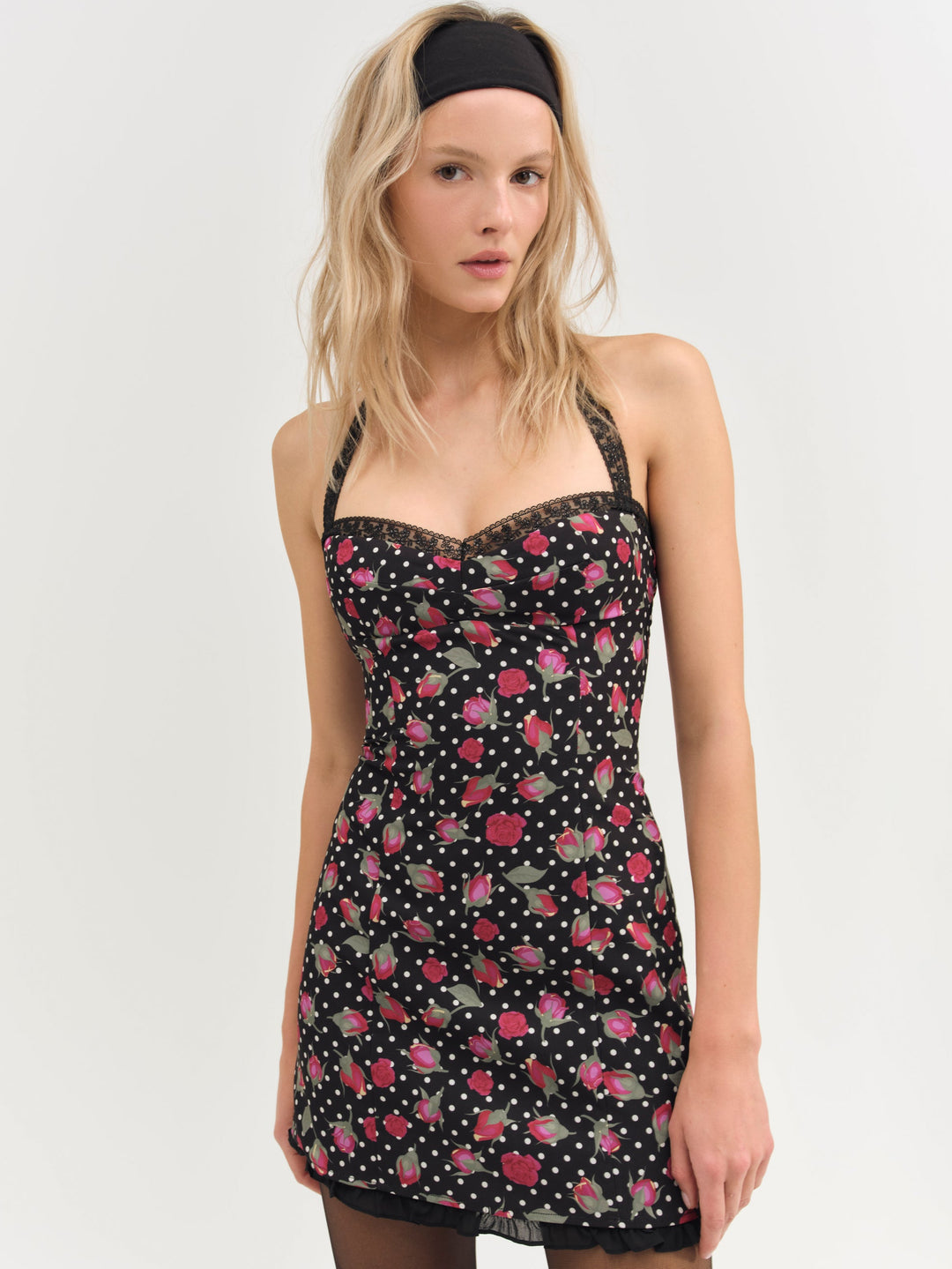 Betty Bud Mini Dress Black